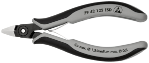 KNIPEX Elektroniksidavbitare ESD 125mm