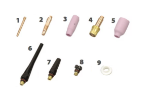 Slitdelar TIG WP9/20