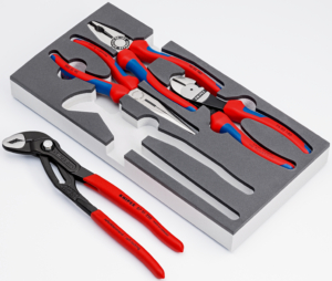 KNIPEX Set tänger "Basic" i skumplastinlägg