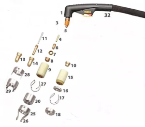JASIC Torch Spares JP-100/JP-160