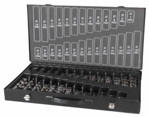 RUKO Borrlåda 1-13mm 220st Slipade