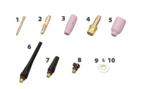 Slitdelar TIG WP17/18