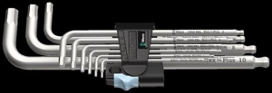 WERA 3950 PKL/9 L-nyckelsats Metrisk Rostfri 3950 PKL