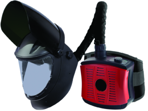 WELTEK Slip/Skärvisir 5 Din med friskluftsenhet