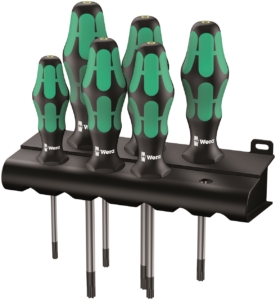 WERA 367/6 HF Lasertipsats TORX, holding function 367 TORX®