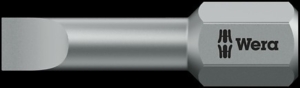 WERA 800/1 TZ 1,6 x 8,0 x 25 mm Slotted Bits, Torsion zone 1.6x8.0x25