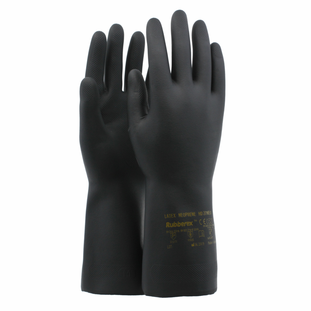 Latex Neoprene Kemskyddshandske Grov