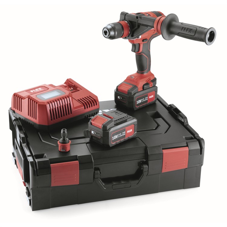 FLEX Borrskruvdragare 4-växlad Komplett Set 18V