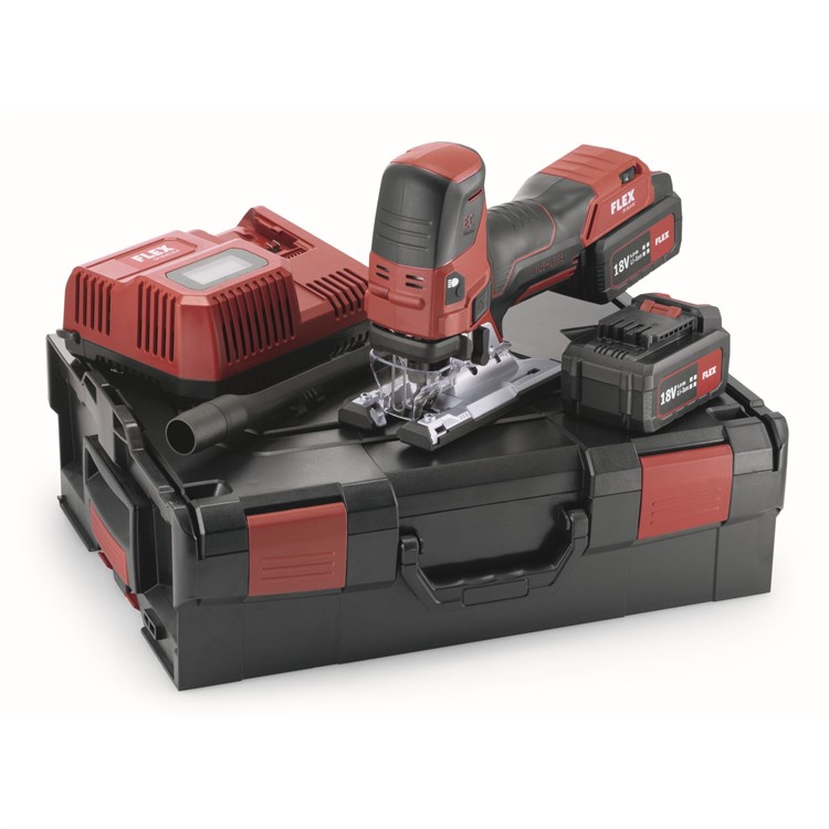 FLEX Batteridriven sticksåg Komplett set 18V