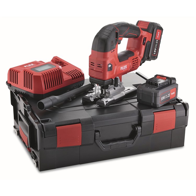 FLEX Batteridriven sticksåg 18V Komplett set