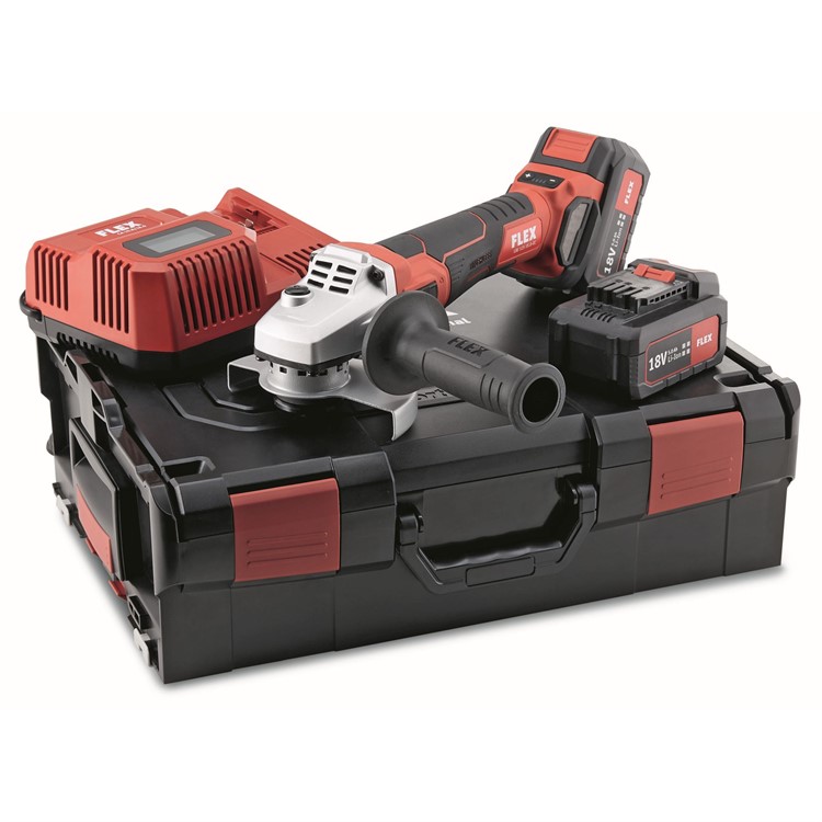 FLEX Batteridriven vinkelslip med variabel hastighet och broms 18V
