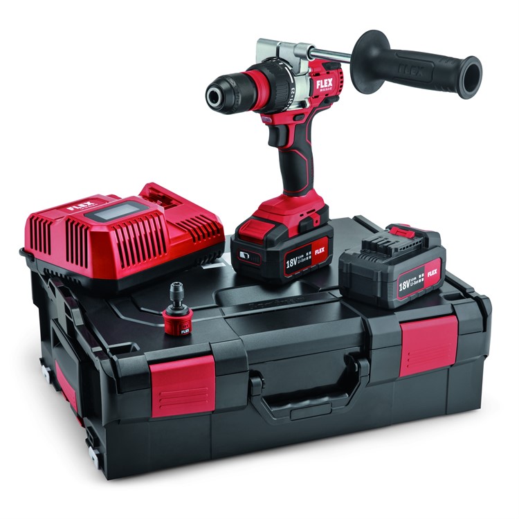 FLEX Borrskruvdragare 2-växlad Komplett set 18V