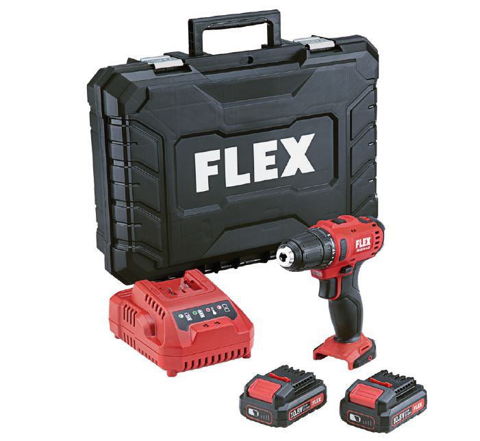 FLEX 2-växlad Borrskruvdragare 10,8 V Komplett Set "Light Duty" 