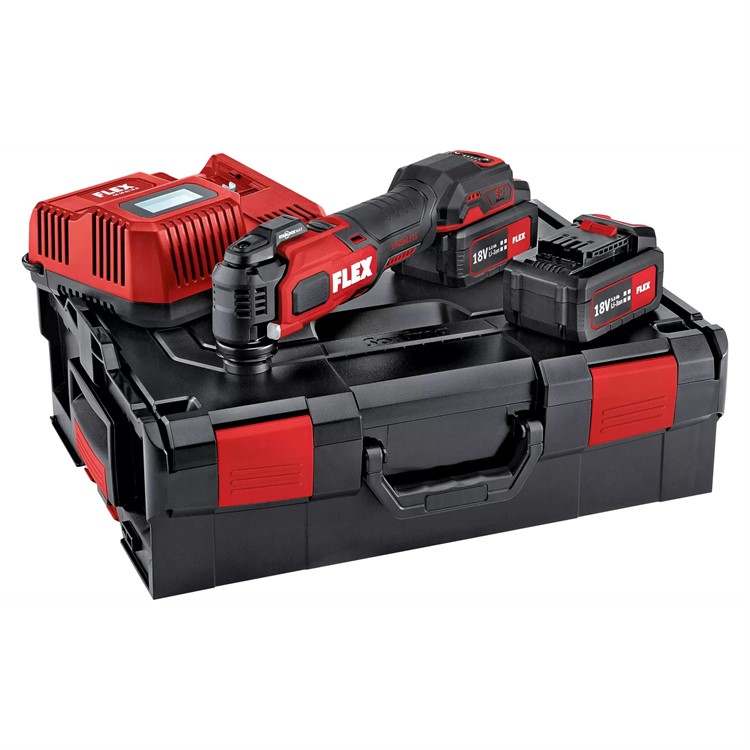 FLEX Batteridriven Multitool 18V Komplett set med Starlock MAX-fäste