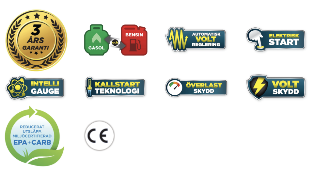 Champion 2800W Dual Fuel Elverk med el-start