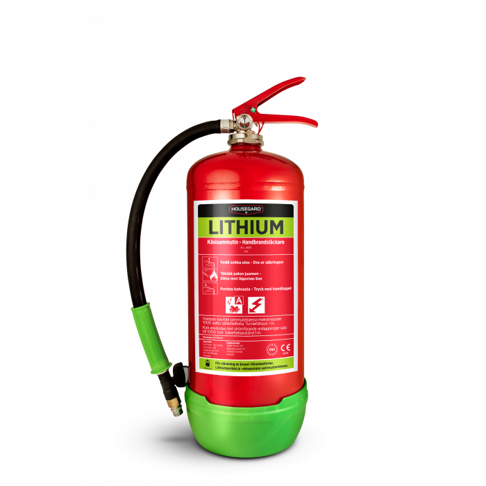 Housegard 6 liter LITHIUM AVD Brandsläckare