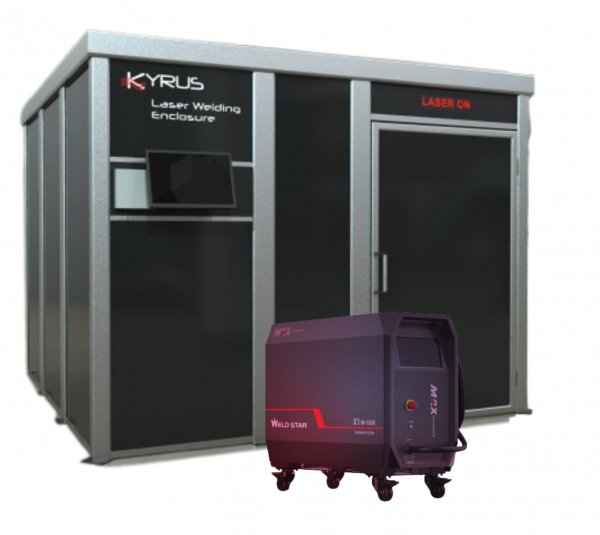 Komplett lasersvetsbås bas 3x3 meter inklusive maskin