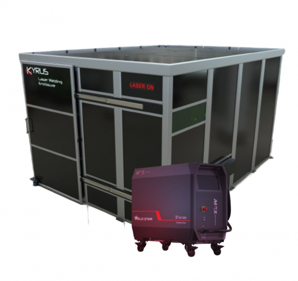 Komplett lasersvetsbås bas 4x3 meter inkl maskin