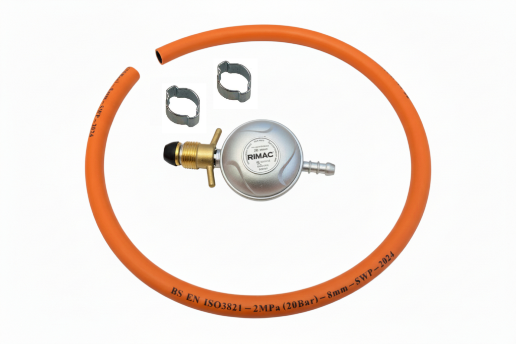 R!MAC Regulatorset 30mbar komp med 1m gasolslang