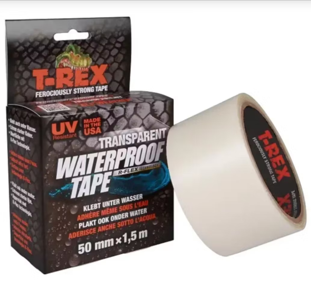 T-REX Waterproof Transparent, 50 mm x 1,5 m