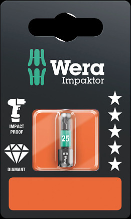 867/1 IMP DC TX 40 x 25 mm SB Torx-Bits, Impact 867/1 IMP DC 1 x TX 40x25;