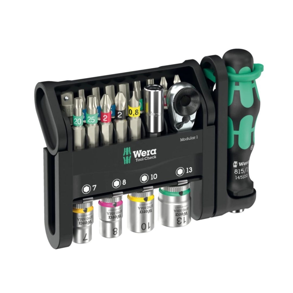 WERA Tool Check
Modular 1
BITS-/HYLSSATS, 21 DELAR